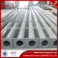 galvanized conical octagonal steel sign poles